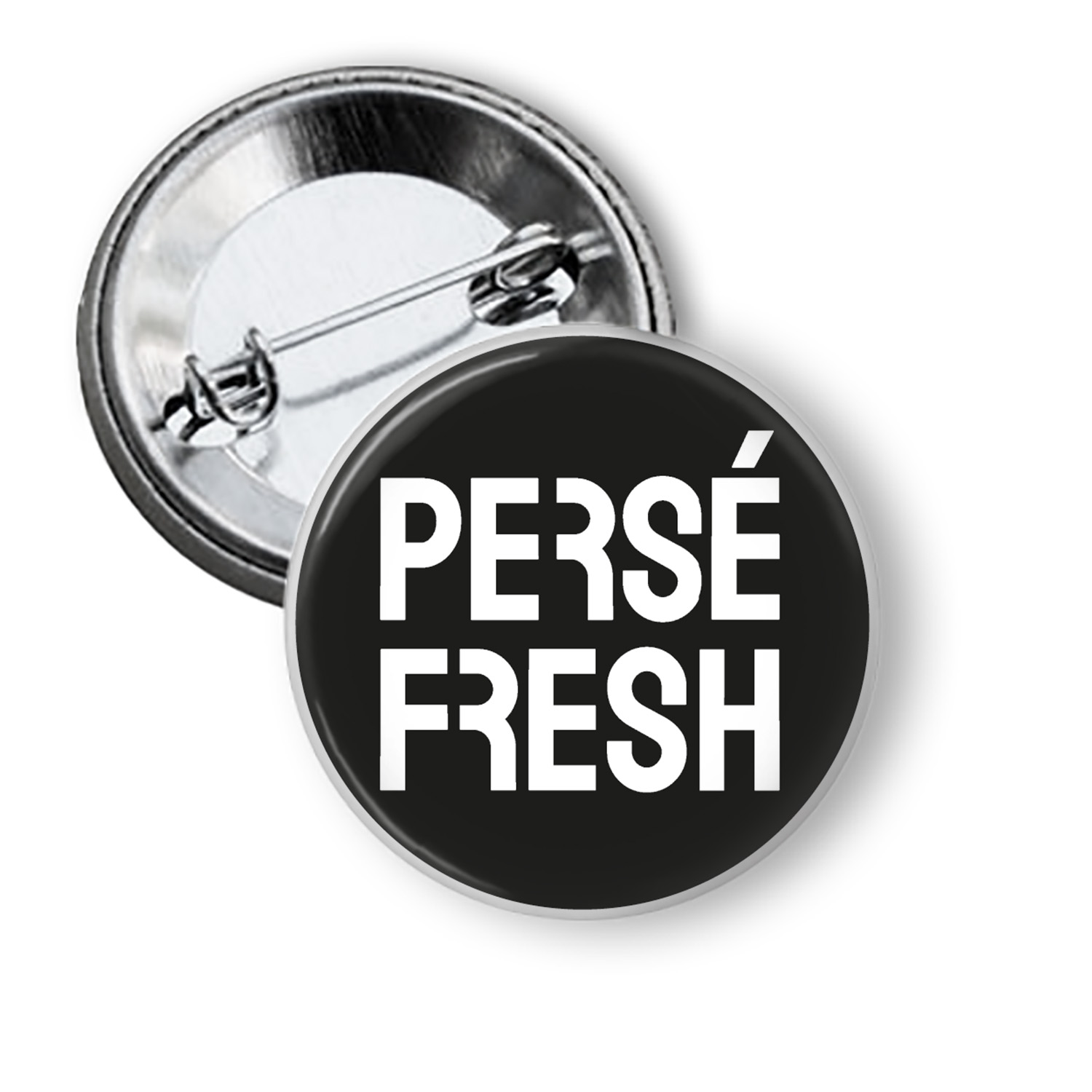 Button »Persé Fresh schwarz« (38mm)
