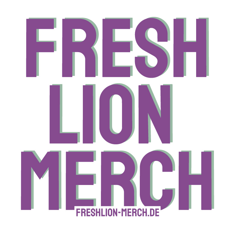 Aufkleber »Fresh Lion Merch« (6 x 6 cm)